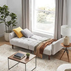 Canapé Futon Convertible avec Dossier Inclinable Séparé