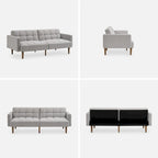 Canapé Futon Convertible avec Dossier Inclinable Séparé