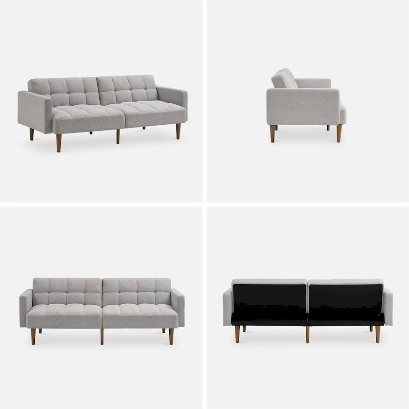 Canapé Futon Convertible avec Dossier Inclinable Séparé