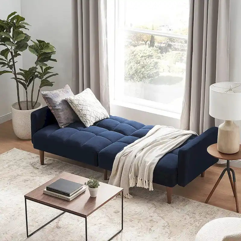 Canapé Futon Convertible avec Dossier Inclinable Séparé