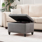 Banc ottoman de rangement avec couvercle capitonné