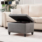 Banc ottoman de rangement avec couvercle capitonné