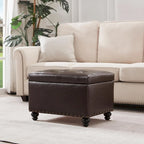 Banc ottoman de rangement avec couvercle capitonné