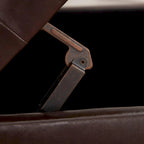 Banc ottoman de rangement avec couvercle capitonné