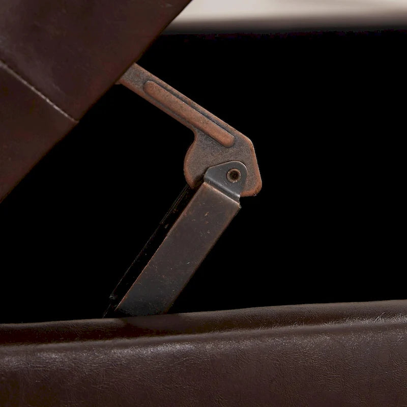 Banc ottoman de rangement avec couvercle capitonné