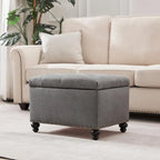 Banc ottoman de rangement avec couvercle capitonné