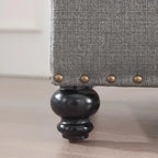 Banc ottoman de rangement avec couvercle capitonné