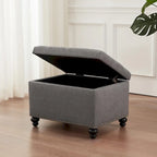 Banc ottoman de rangement avec couvercle capitonné