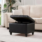 Banc ottoman de rangement avec couvercle capitonné