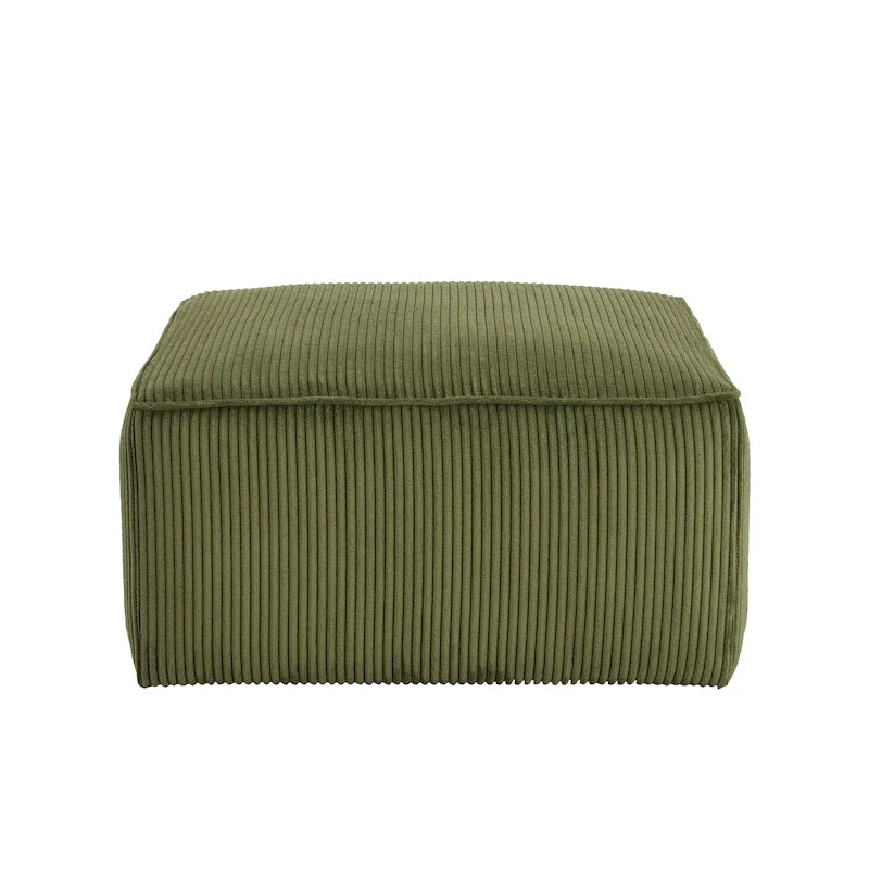 Ottoman carré avec rembourrage en mousse