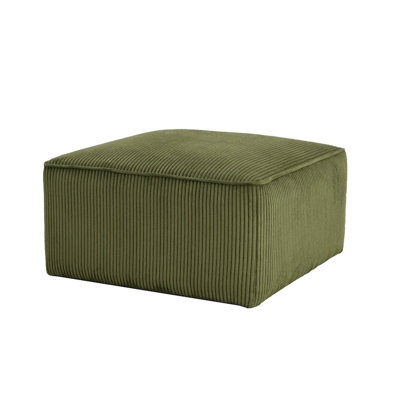 Ottoman carré avec rembourrage en mousse