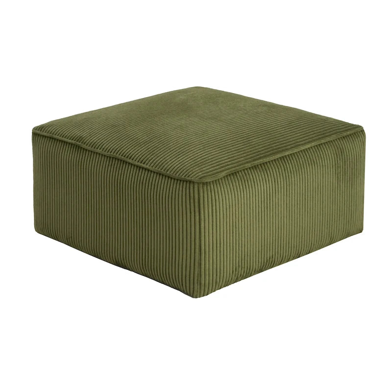 Ottoman carré avec rembourrage en mousse