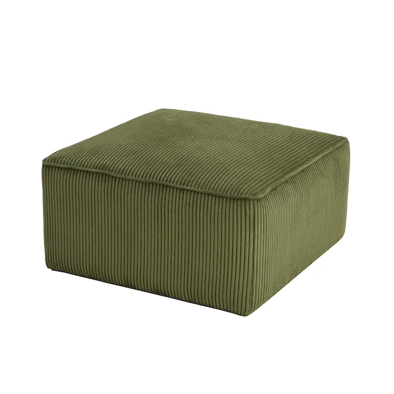 Ottoman carré avec rembourrage en mousse