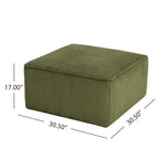 Ottoman carré avec rembourrage en mousse