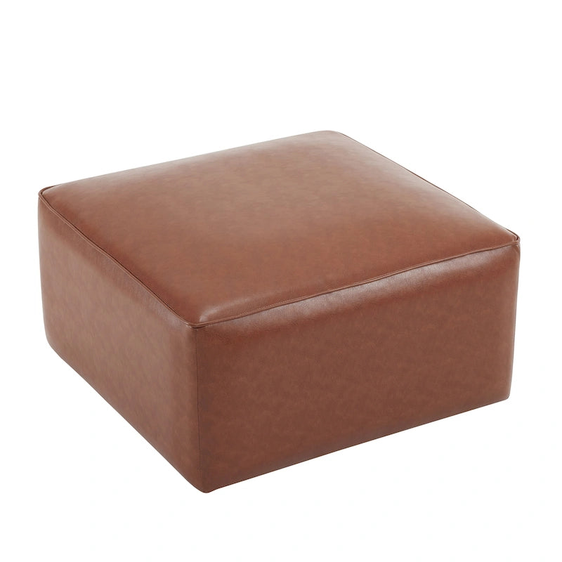 Ottoman carré avec rembourrage en mousse
