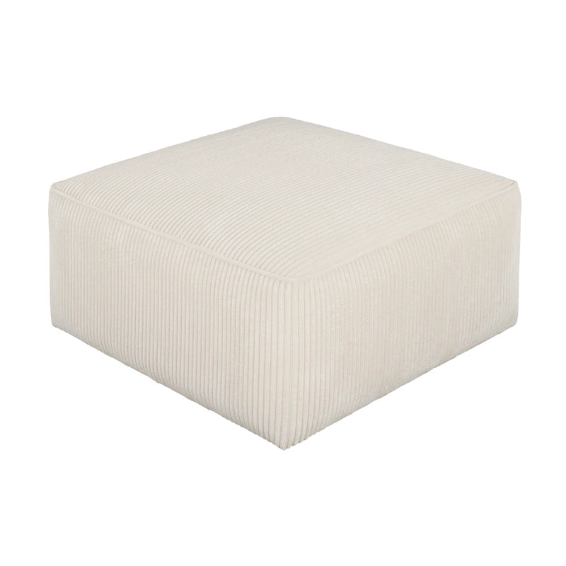 Ottoman carré avec rembourrage en mousse